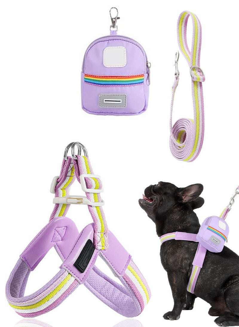 سحب الكلب مع مجموعة - سحب سترات الحيوانات الأليفة قابل للتعديل ، مع سحب ، مناسبة للمشي من الجلد PU ، مع مقبضات الأمان ، معدات الفناء الخلفي في حديقة المدينة ، ملائمة مريحة ، مناسبة للتدريب والمشي - Image 1